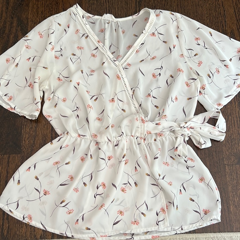 Wrap style blouse
